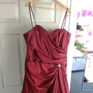 Gorgeous deep red gown